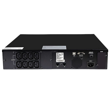 UPS PowerCom SPR-2000,2000VA/1600W,Tower/Rack2U,Smart Line Int.,Sinewave,LCD,AVR,USB,8xIEC C13+1xC19