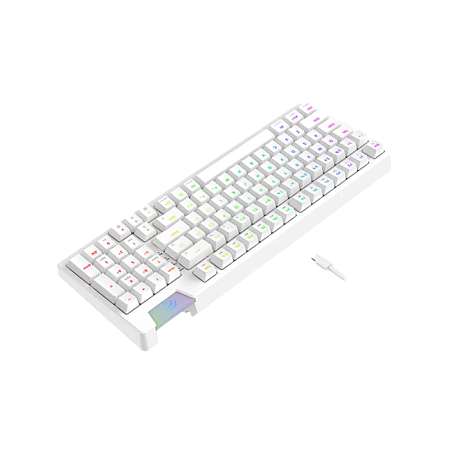 Gaming Keyboard Havit KB885L, Mechanical, Red SW, Hot-Swappable, RGB, 95 Keys, 50M, 1.8m, USB, EN/RU Gaming Keyboard Havit KB885L, Mechanical, Red SW, Hot-Swappable, RGB, 95 Keys, 50M, 1.8m, USB, EN/RU