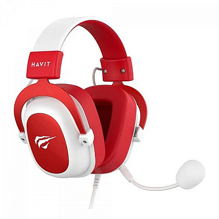Gaming Headset Havit H2002d, 53mm driver, 20-20kHz, 64 Ohm, 110dB, Detachable Mic, Leather Earmuffs,