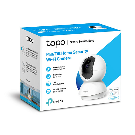 TP-Link Indoor TAPO C210, 3Mpix, Pan/Tilt Home Security Wi-Fi Camera