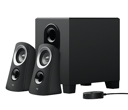 Speakers Logitech Z313, 2.1/25W RMS, Wired RC, Black