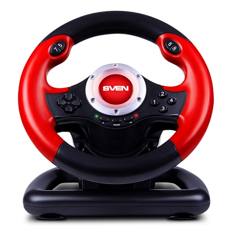 Wheel  SVEN GC-W400, 9", 180 degree, Pedals,  2-axis, 10 buttons, Dual vibration, USB