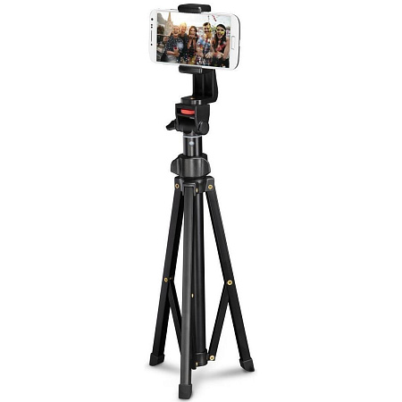 Hama 4646 Rotary Smartphone 150 Tripod, with Bluetooth Remote (41,50 -150 cm) 4646