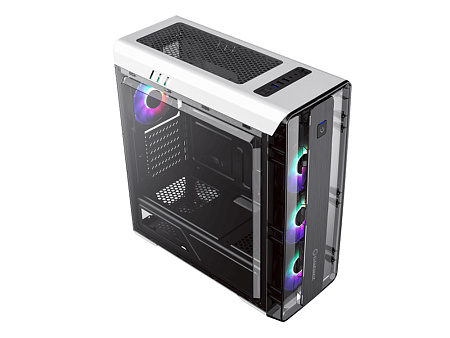 Case ATX GAMEMAX MoonLight FRGB, w/o PSU, 0.5mm, 4x120mm FRGB, Fan Controller, Front&Side Transparen