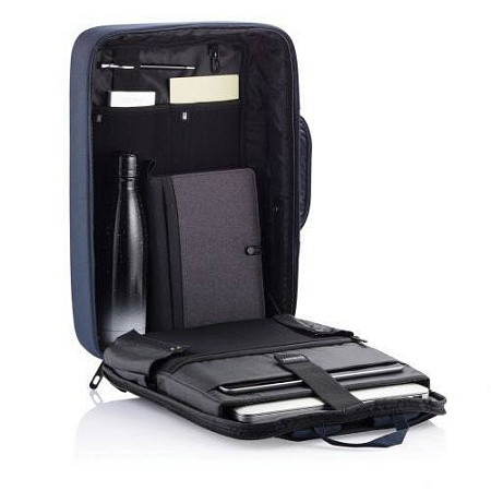 15.6" Bobby Bizz anti-theft backpack & briefcase, Navy, P705.575