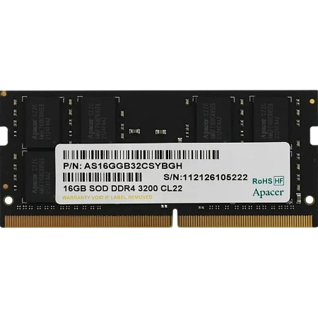 Оперативная память Apacer AS16GGB32CSYBGH, DDR4 SDRAM, 3200 МГц, 16Гб,процессоры ,оперативная память, ssd, M2, hdd, кейсы Оперативная память Apacer AS16GGB32CSYBGH, DDR4 SDRAM, 3200 МГц, 16Гб,процессоры ,оперативная память, ssd, M2, hdd, кейсы