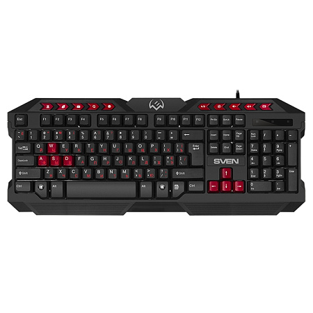 Gaming Keyboard & Mouse & Mouse Pad SVEN GS-9200, Multimedia, Spill resistant, WinLock Black, USB