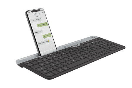 Клавиатура Logitech K580, Беспроводное, Чёрный