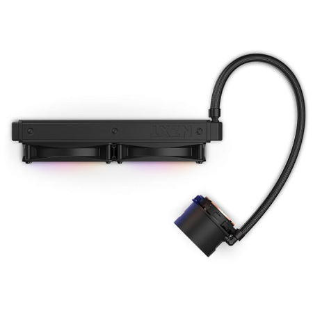 AIO Liquid Cooling NZXT Kraken 240 RGB Black (33.8dB, 78CFM, 2x120mm, 500-1800RPM, LCD 1.54", CAM)