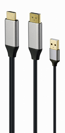 Adapter DP M to HDMI M  Active 4K Cablexpert "A-HDMIM-DPM-01" Display port male to HDMI male