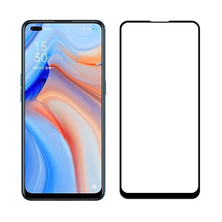 Helmet Diamond Glass 4D Oppo Reno 3 Pro, Black Helmet Diamond Glass 4D Oppo Reno 3 Pro, Black