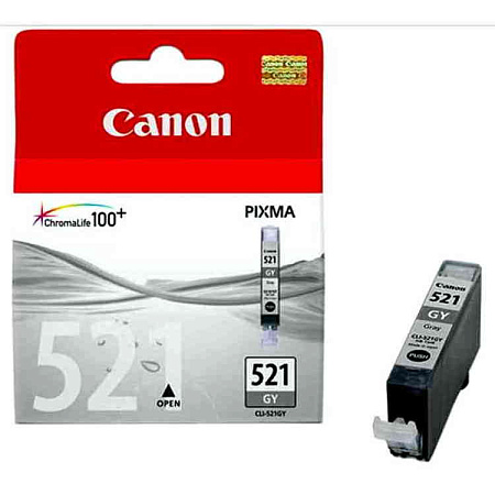Картридж чернильный Canon CLI-521, 9мл, Серый
