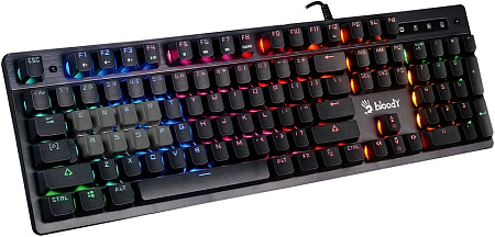 Gaming Keyboard Bloody B500N, Mecha-Like, Tackile SW, Game Mode, Macro, Fn keys, Spill-resistant, Ne