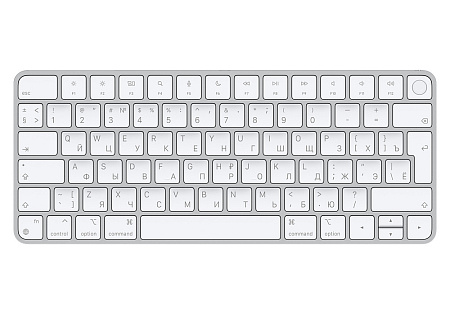 Apple Magic Keyboard with Touch ID for Mac models with Apple silicon - Russian, White