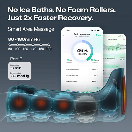 UREVO Smart Wireless Recovery Boots, Green