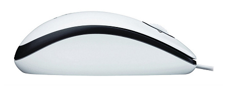 Mouse Logitech M100, 1000 dpi, 3 buttons, Ambidextrous, 90g, 1,8m, USB, White