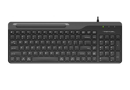 Keyboard A4Tech FK25, 12 Fn keys, Ultra Slim, Smartphone Cradle, Laser Inscribed Keys, Chocolate Key