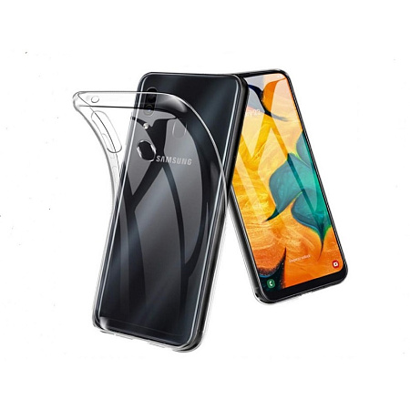 Helmet Case TPU Soft Samsung A30, Clear Helmet Case TPU Soft Samsung A30, Clear