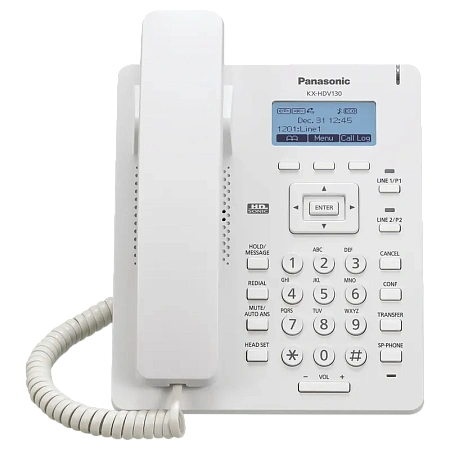 IP Телефон Panasonic KX-HDV130, Белый