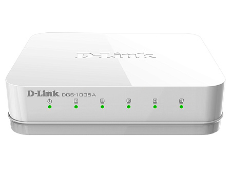 .5-port 10/100/1000Mbps Switch D-Link "DGS-1005A/D1A", Plastic Case