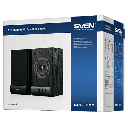 Speakers SVEN "SPS-607" Black, 6w