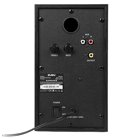 Speakers SVEN "SPS-615" Black, 20w, Bluetooth, SD, USB Flash, Remote Control