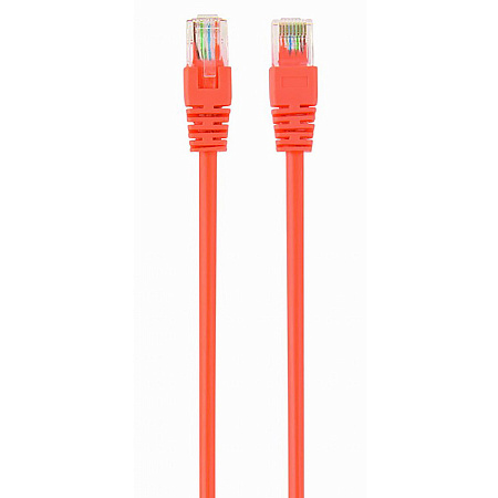  0.5m, Patch Cord  Orange, PP12-0.5M/O, Cat.5E, Cablexpert, molded strain relief 50u" plugs