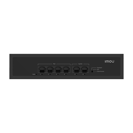 imou Switch 4 Ports PoE& 2 Ports Uplink 45W 250m SF106P, Black