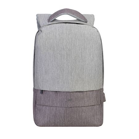Backpack Rivacase 7562, for Laptop 15,6" & City bags, Gray/Mocha
