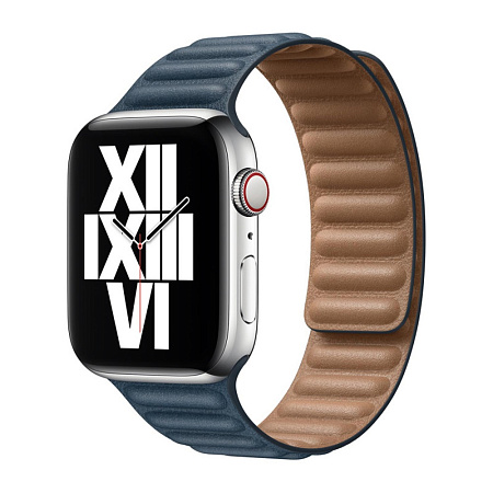 Leather Apple Watch Strap 38/40/41mm M/L Blue