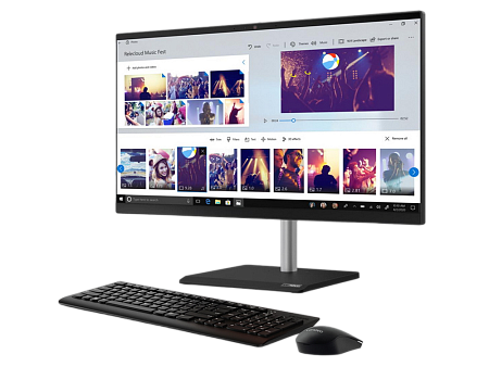 Lenovo AIO V50a 24IMB Black (23.8" FHD IPS Intel Core i5-10400T 2.0-3.6GHz, 16GB, 512GB, Win10Pro)