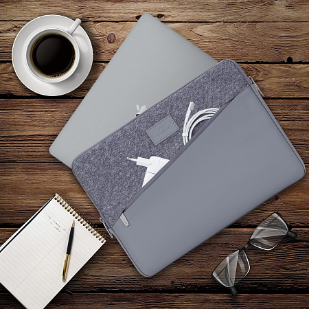 Сумка для ноутбука RivaCase Egmont, 13.3", Polyester, Серый