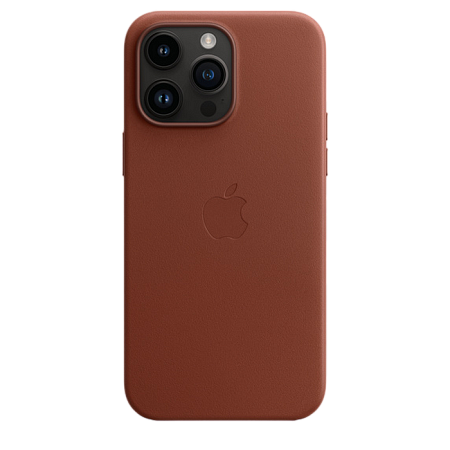 Чехол Apple iPhone 14 Pro Max Leather Case with MagSafe, Коричневый