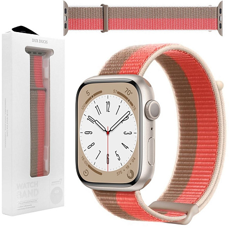 DUX DUCIS Apple Watch Strap Sport Version 42MM/44MM/45MM, Pomelo Pink