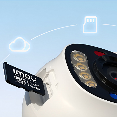 imou Indoor& Outdoor Smart Full-Color PoE Camera PS8D 3K 5MP, White