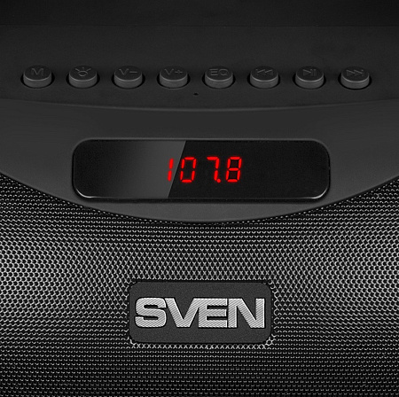 Speakers SVEN "PS-425" 12w, Black, Bluetooth, Karaoke, microSD, FM, AUX, USB, power:1500mA, DC5V Speakers SVEN "PS-425" 12w, Black, Bluetooth, Karaoke, microSD, FM, AUX, USB, power:1500mA, DC5V