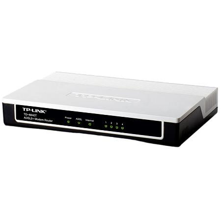 ADSL Router TP-LINK "TD-8840T",1xEthernet port+1xUSB, ADSL/ADSL2/ADSL2+, Splitter, Annex A