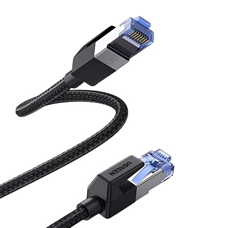 UGREEN Cat8 F/FTP Ethernet Cable, Pure Copper, Braided, 1.5m, Black