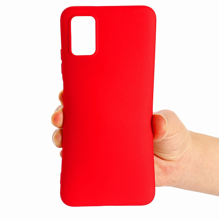 Helmet Case Liquid Silicone Samsung A03s, Red Helmet Case Liquid Silicone Samsung A03s, Red