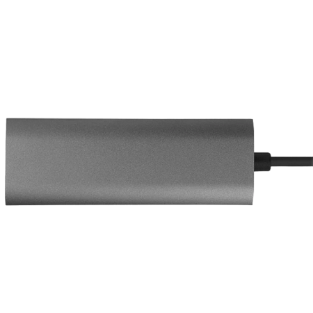 Docking Station Chieftec DSC-502, 5-in-1, 2xUSB-C, 2xUSB3.2, HDMI, PD 80W, Aluminum, Titanium grey