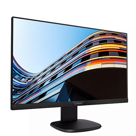 23.8" PHILIPS 243S7EYMB, Black, IPS,1920x1080,60Hz,4ms,250cd,20M:1,D-Sub+DP+USB+AudioOut,Spkrs,Pivot