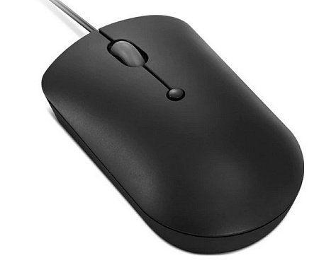 Lenovo 400 USB-C Compact Wired Mouse, Black (GY51D20875)