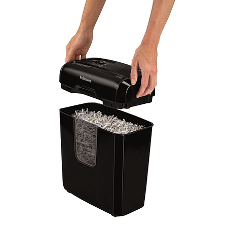 Fellowes  Powershred® 6C, DIN Level P-4, Cross Cut 4х35mm, Capacity 6sheets, Vol. 11 litr.