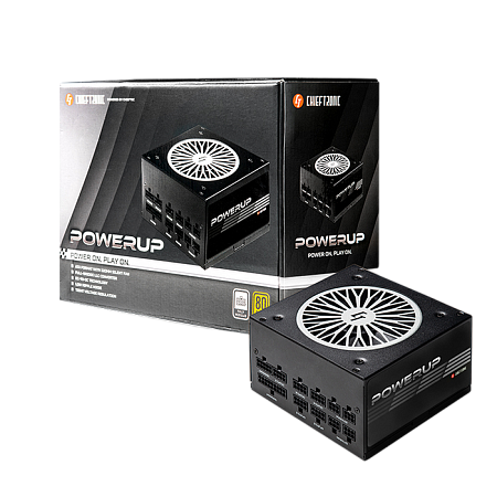 Power Supply ATX 750W Chieftec PowerUP GPX-750FC, 80+ Gold, 120mm, Active PFC, Full Bridge LLC + DC/