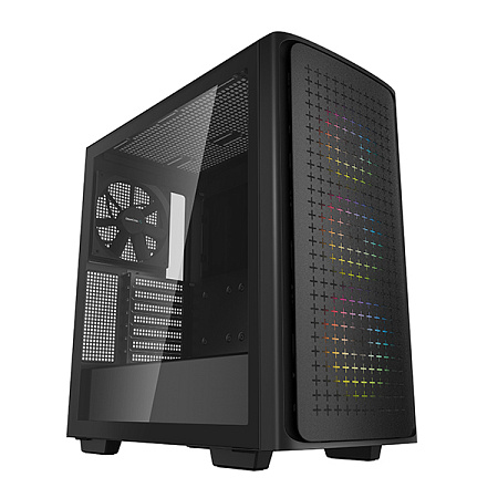 Case ATX Deepcool CK560, w/o PSU, 3x120mm ARGB & 1x140mm fans, USB-C, 2xUSB3.0, Tempered Glass, VGA 
