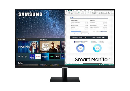 32" SAMSUNG Smart S32AM700UI, Black,VA,3840x2160,60Hz,8ms,250cd,MegaDCR,HDR10,HDMI+USB+TypeC,TizenOS