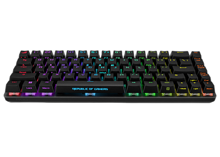 Gaming Keyboard Asus ROG Falchion Ace, Mechanical, 65% layout, ROG NX Red, PBT, RGB, Macro Keys, USB