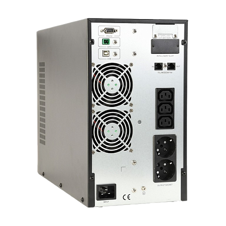 UPS Gembird EG-UPSO-3000,3000VA/2700W,Tower,Online,Sinewave,LCD,AVR,USB,RS845,SNMP,3xIEC,2xSchuko