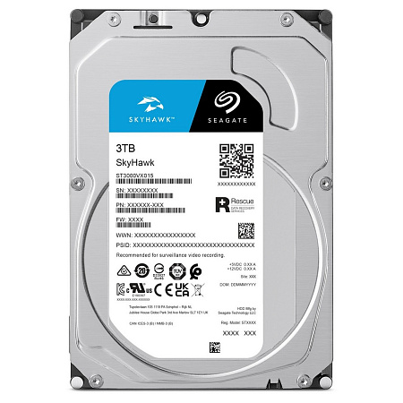 3.5" HDD  3.0TB-SATA-256MB Seagate " SkyHawk Surveillance (ST3000VX015)"