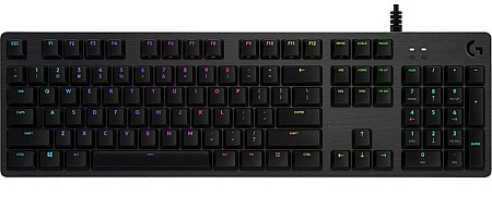 Gaming Keyboard Logitech G512, Mechanical, GX Blue Clicky, Aluminum, USB passthrough, Macro, RGB, 1.